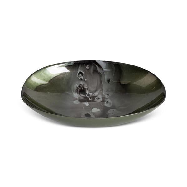 DEKORATIV GLASSKÅL SABA (03) 31 X 21 X 7 CM GRØN