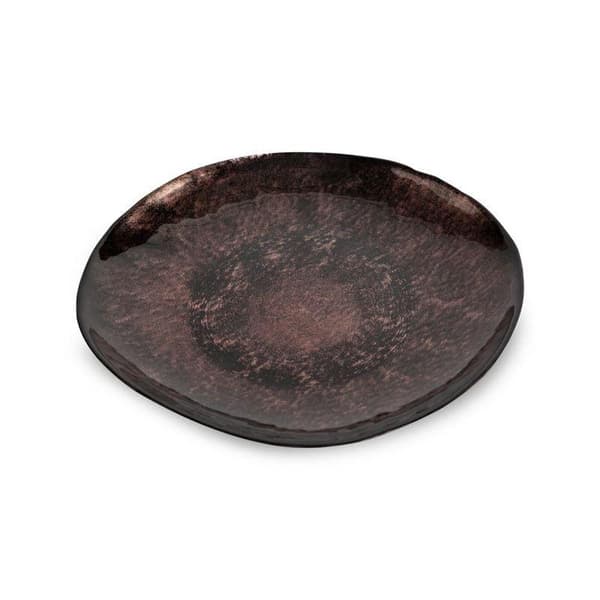 DEKORATIV GLASPLADE PATI (01) FI 20 X 2 CM BRUN