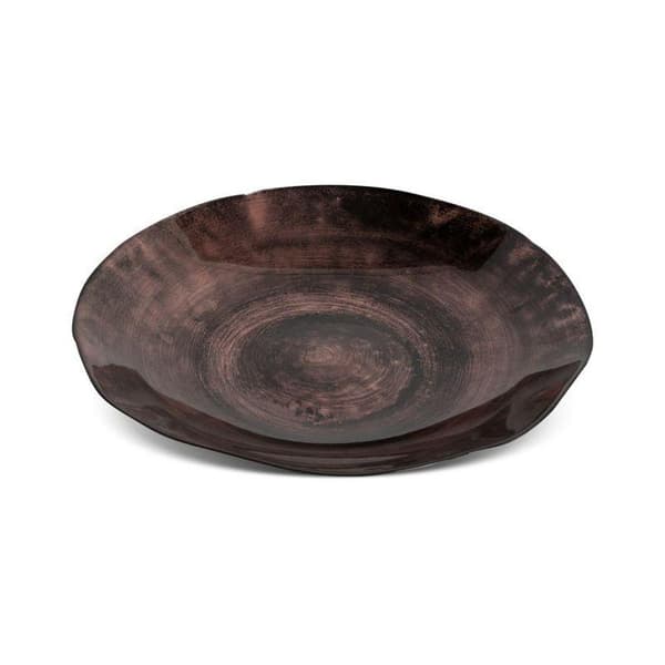 DEKORATIV GLAS PLADE PATI (04) 30 X 29 X 5 CM BRUN