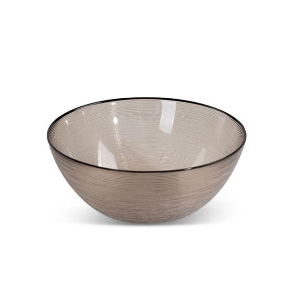 DEKORATIV GLASSKÅL LEA (01) FI 15 X 7 CM SVART