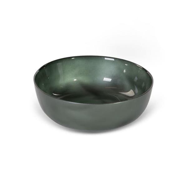 DEKORATIV GLASSKÅL NIKOL FI 21 X 7 CM GRØN