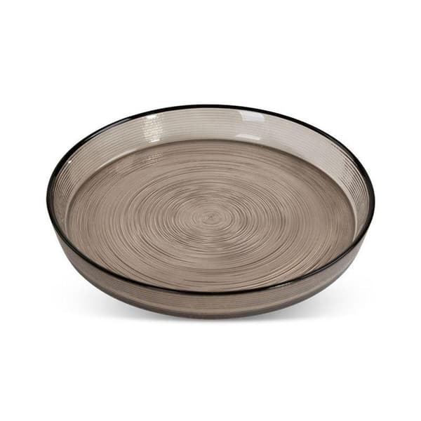 DEKORATIV GLASPLATTA LEA (01) FI 16 X 2 CM SVART