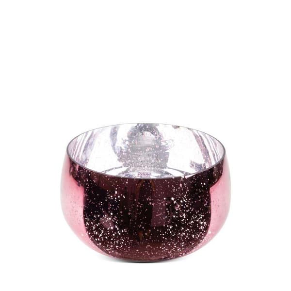 DEKORATIV GLASSKÅL MOLLY FI 28 X 18 CM PINK
