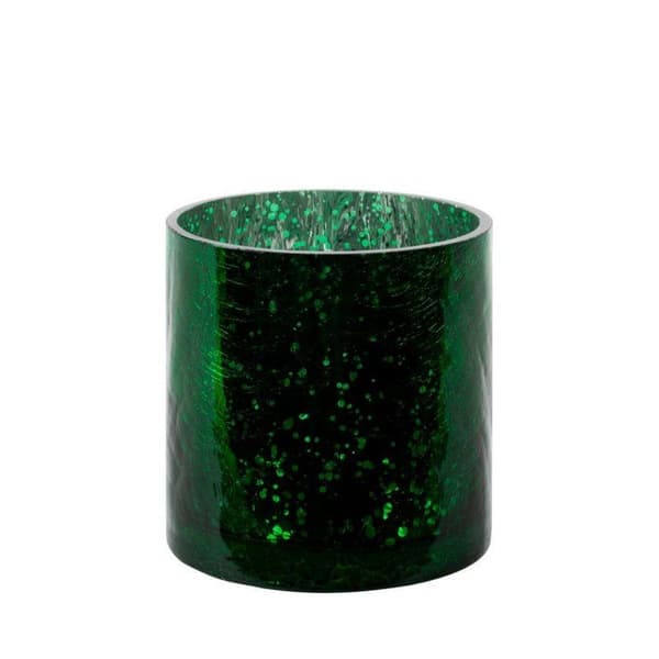 DEKORATIV GLAS LYSESTAG VERRE3 (3) FI 10 X 10 CM GRØN