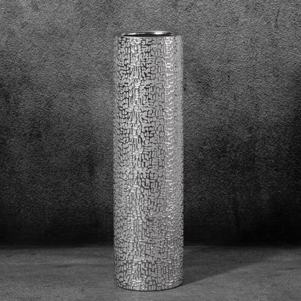 DEKORATIV VASE RISO FI 11 X 40 CM SØLV