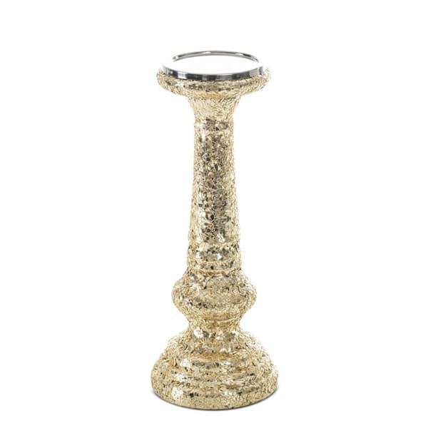 DEKORATIV GLAS LYSESTAGE MELIA (01) FI 12 X 31 CM GULD