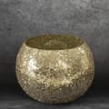 Miniatyrbild 2 av 3: DEKORATIVT GLAS MELIA (02) FI 18 X 14 CM GULD