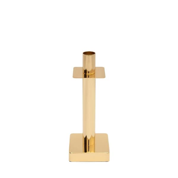 DEKORATIV LJUSSTAKE LORI 8 X 8 X 21 CM GULD