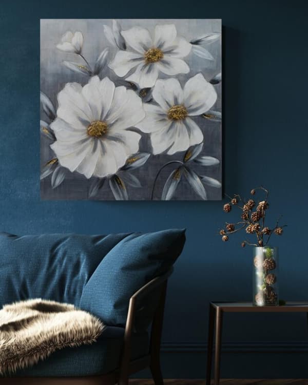 BILLEDE 633 80 X 80 CM GRÅ