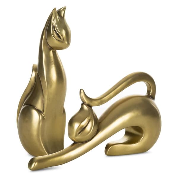 DEKORATIV FIGUR KATI (02) 28 X 7 X 16 CM GULD