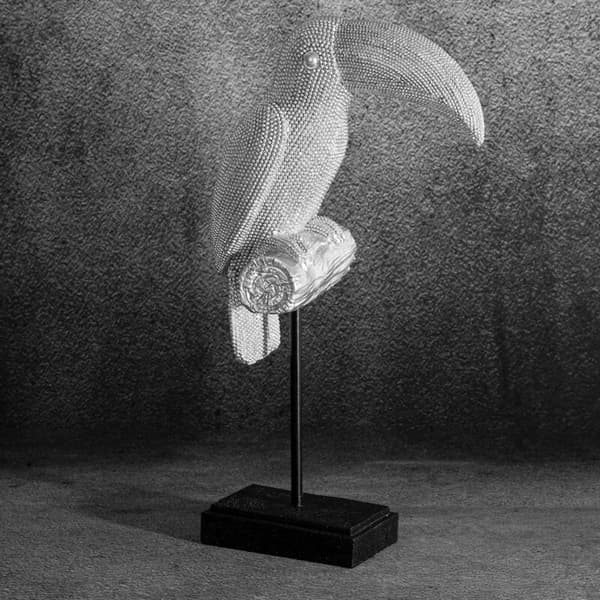 DEKORATIV FIGUR ELDO 22 X 11 X 39 CM SØLV