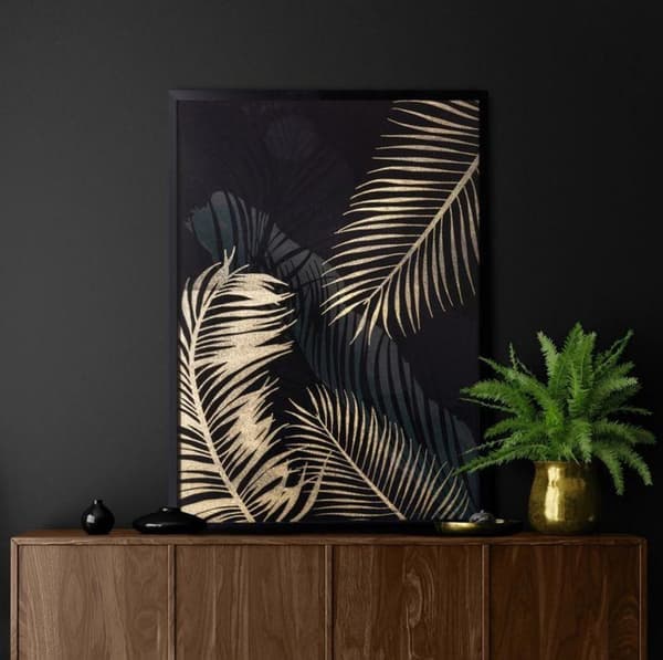 BILLEDE 482C 53 X 73 CM SORT