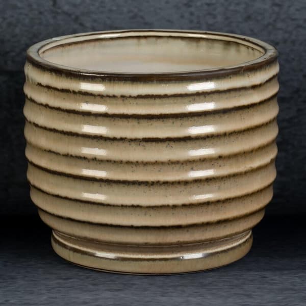 KERAMISK FI 19 X 15 CM LYSEBRUN