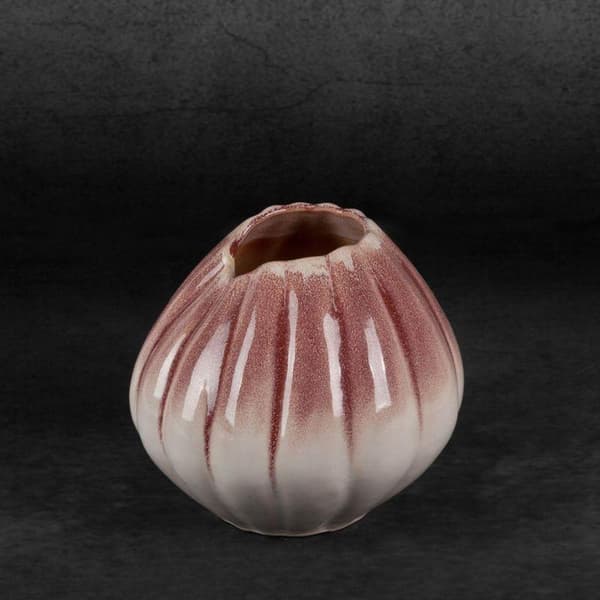 DEKORATIV VASE EVITA (04) FI 19 X 18 CM CREME