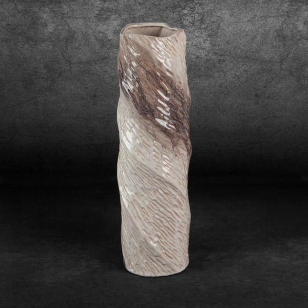 DEKORATIV VAS ROSINA (04) FI 15 X 49 CM KRÄM