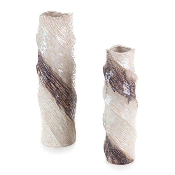 DEKORATIV VAS ROSINA (04) FI 15 X 49 CM KRÄM