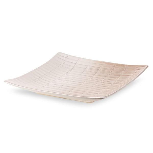 DEKORATIV PLADE EDNA (02) 27 X 27 X 5 CM CREME