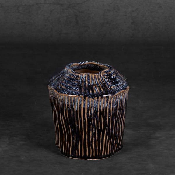 ALDA DEKORATIV VASE (05) FI 13 X 14 CM MARINEBLÅ
