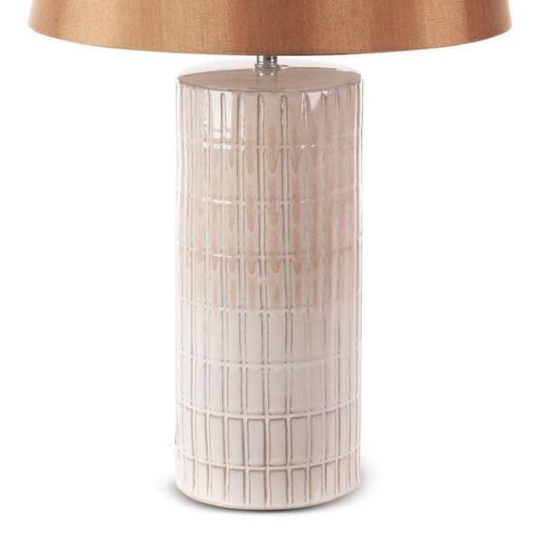 DEKORATIV LAMPE EDNA (01) FI 33 X 56 CM CREME