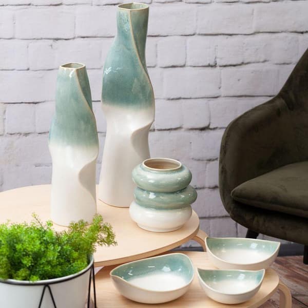 DEKORATIV LAMPE LIANA (01) 27 X 27 X 41 CM CREME