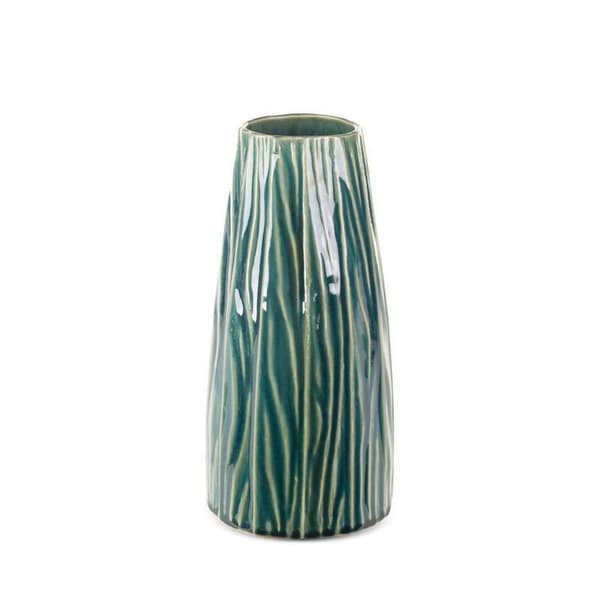 DEKORATIV VASE REA (04) FI 14 X 29 CM GRØN