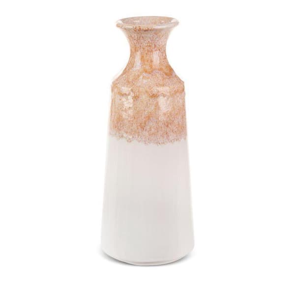 DEKORATIV VASE RUBEN (02) FI 16 X 40 CM CREME