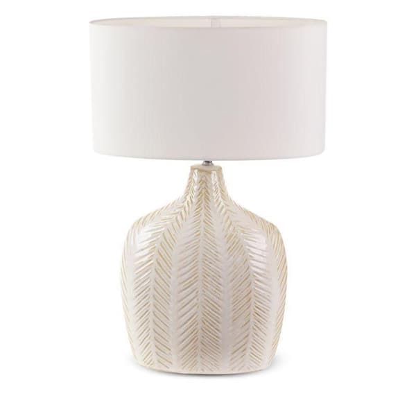 DEKORATIV LAMPE LIZA (01) 38 X 18 X 58 CM CREME