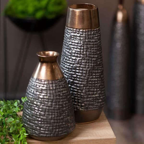 DEKORATIV VASE MORENA (02) FI 16 X 24 CM STÅL