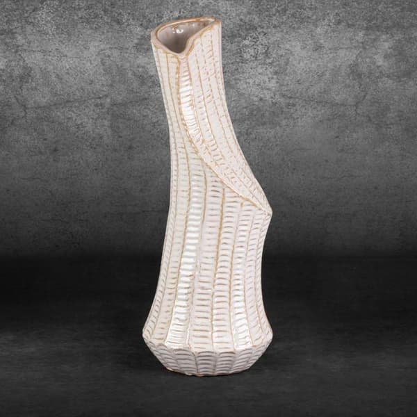DEKORATIV VAS LIZA (03) 20 X 20 X 53 CM KRÄM