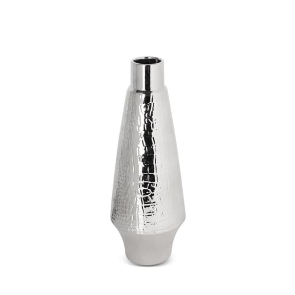 DEKORATIV VASE ERNA FI 14 X 39 CM SØLV