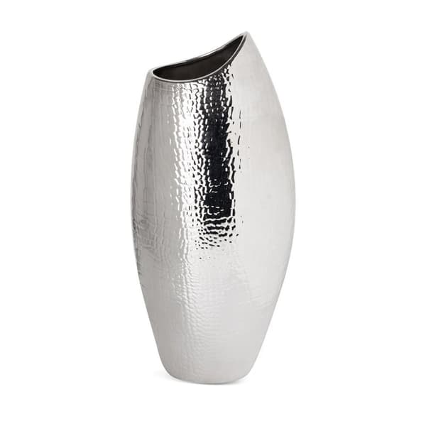 DEKORATIV VAS ERNA 20 X 13 X 46 CM SILVER