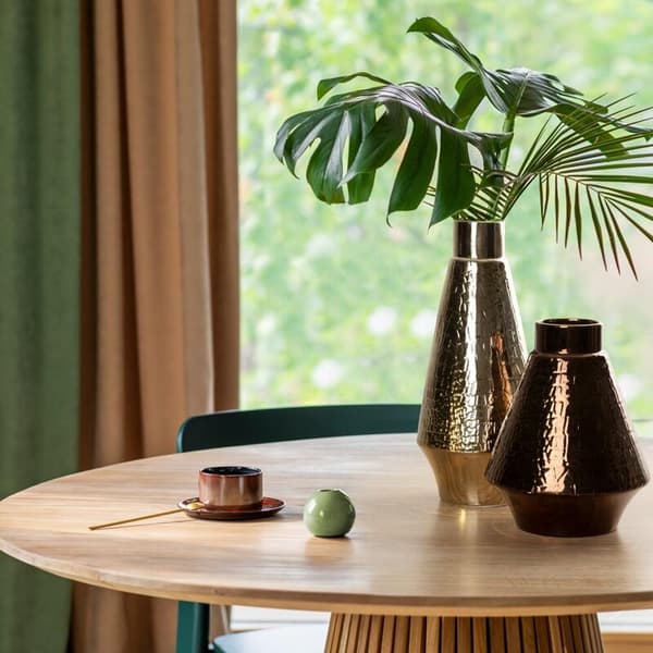 DEKORATIV VASE ERNA FI 14 X 31 CM GULD