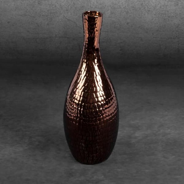 DEKORATIV VASE ERNA FI 12 X 34 CM KOBBER
