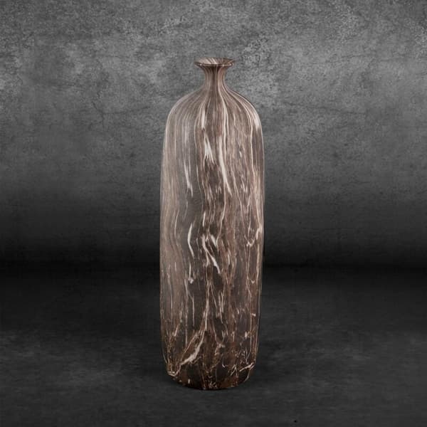 DEKORATIV VASE MARIKA (02) 13 X 13 X 52 CM BRUN