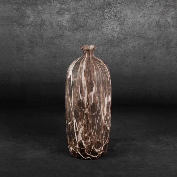 DEKORATIV VASE MARIKA (03) 13 X 13 X 42 CM BRUN