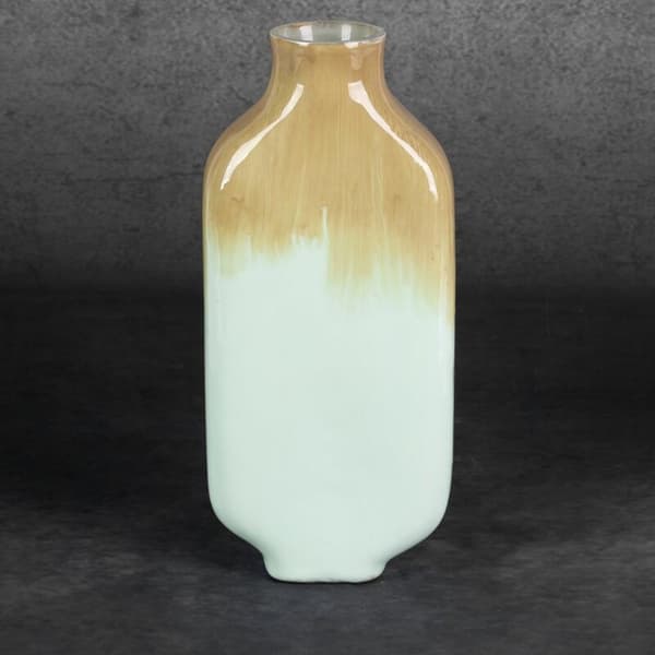 DEKORATIV GLASVASE BALI (02) 14 X 7 X 33 CM BEIGE