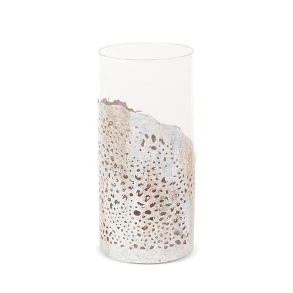 DEKORATIV GLAS LYSESTAG DIMON (01) FI 13 X 27 CM BEIGE