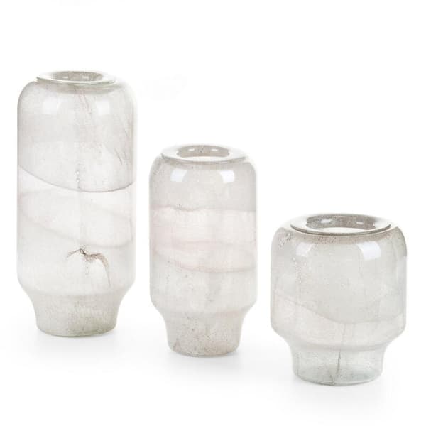 DEKORATIV GLASVAS LANA FI 16 X 31 CM KRÄM