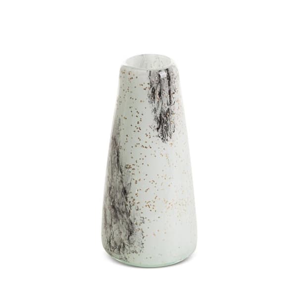 DEKORATIV GLASVASE LUCAS (02) 11 X 11 X 22 CM CREME