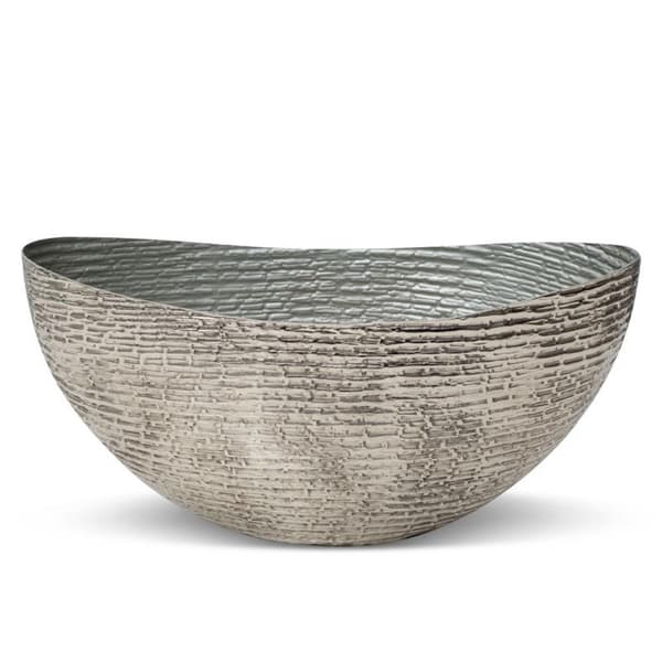DEKORATIV SKÅL PARI1 (03) 45 X 22 X 22 CM SØLV