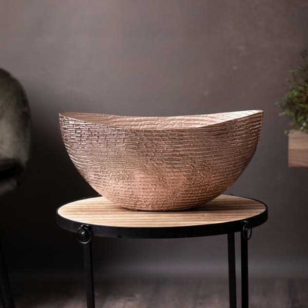 DEKORATIV SKÅL PARI2 (03) 45 X 22 X 22 CM KOBBER