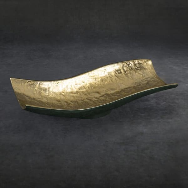 DEKORATIV SKÅL PEDRO2 (03) 33 X 15 X 8 CM GULD