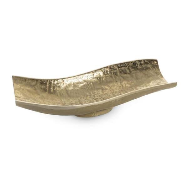 DEKORATIV SKÅL PEDRO2 (05) 33 X 15 X 8 CM GULD