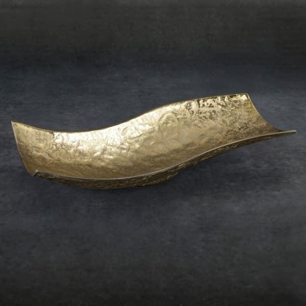 DEKORATIV SKÅL PEDRO2 (06) 39 X 16 X 9 CM GULD