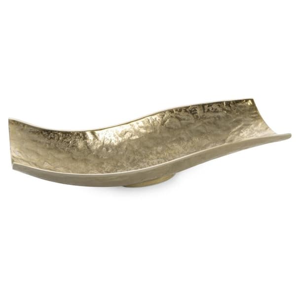 DEKORATIV SKÅL PEDRO2 (06) 39 X 16 X 9 CM GULD