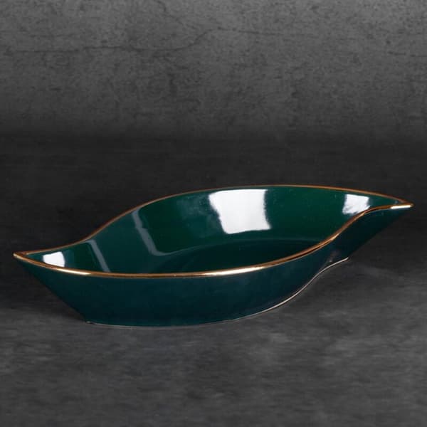 DEKORATIV PLADE AMORA2 (2) 36 X 18 X 5 CM GRØN