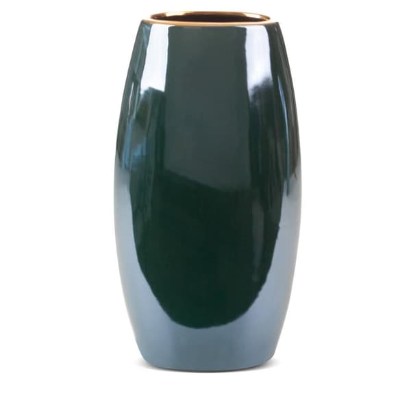 DEKORATIV VASE AMORA2 (4) 19 X 12 X 35 CM GRØN