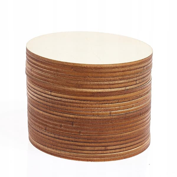 TRÆHJUL RUNDE 6cm KRYDSFINER 100 STK