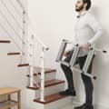 Miniatyrbilde 4 av 7: Sammenleggbar aluminiums stige med sklisikre trinn