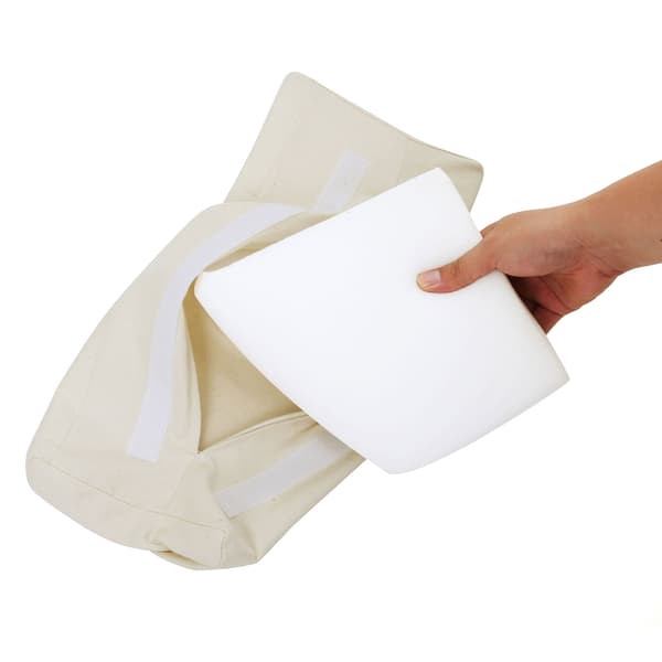 Ergonominen keinutuoli säädettävällä jalkatuella – beige, 150 kg kantavuus